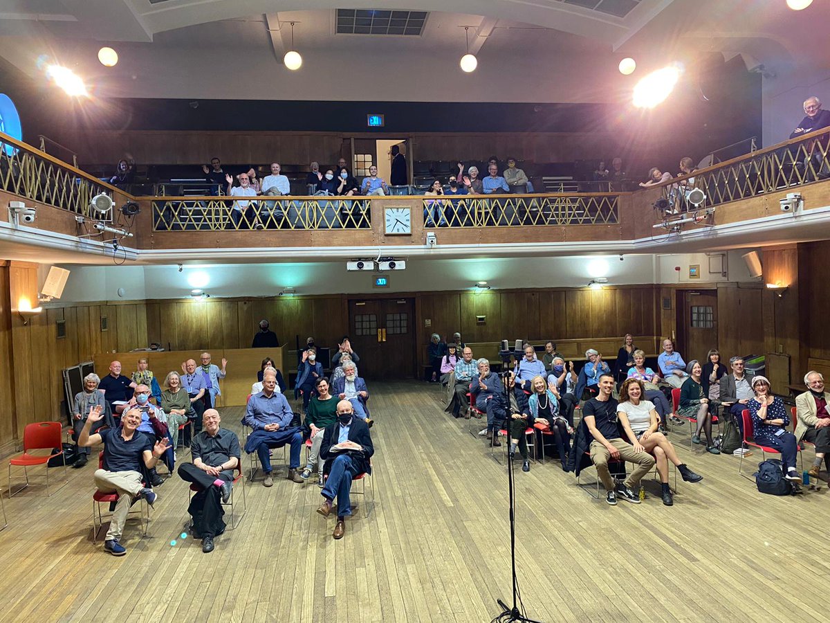 Our lovely audience is BACK!  Here's to many more 😃 Thank you to <a href="/OculiEnsemble/">Oculi Ensemble</a> for the fun photo 😘