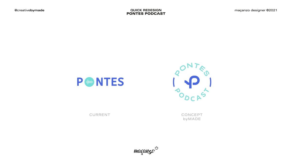StudiobyMADE's tweet photo. Quick Redesign for @PontesPod
P + 〰️ + 🎧
Pontes is an opinion podcast, which aims to unite those who listen using spoken word as this bridge. Hosted by: @b3njamim @cleidcat @leocadeea
#QuickRedesign #byMADE #maçanzoDesigner https://t.co/s0teOGDKPL