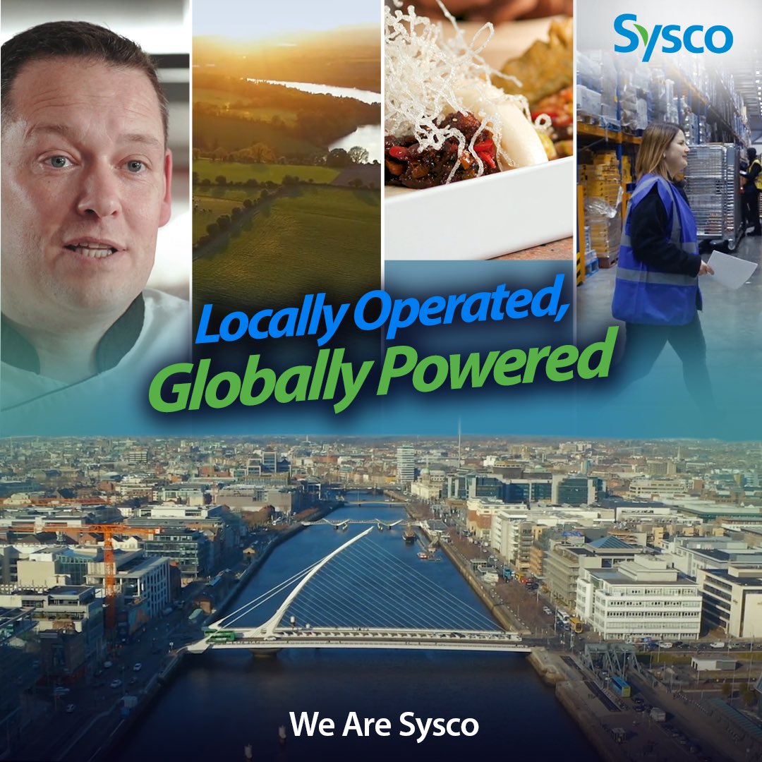 syscoireland's tweet photo. Pallas Foods is now Sysco. 

We're proud of our local roots, and the work we've done to support Irish businesses throughout the country, but now we're bringing the power of a global network to our customers in Ireland.

Find out more at: https://t.co/A6YAtpPHRS https://t.co/9upQNqSyD1