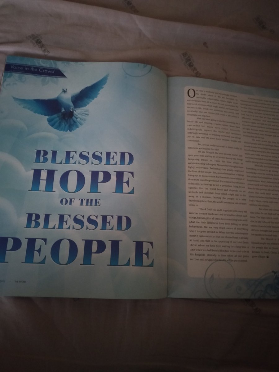 sheenamej's tweet photo. Isa sa mga favorite kong article ng The Word magazine. Voice in the Crowd.

#iShareTheWord 
#NYWD
#PMCC4w https://t.co/sG7kRMXtHc