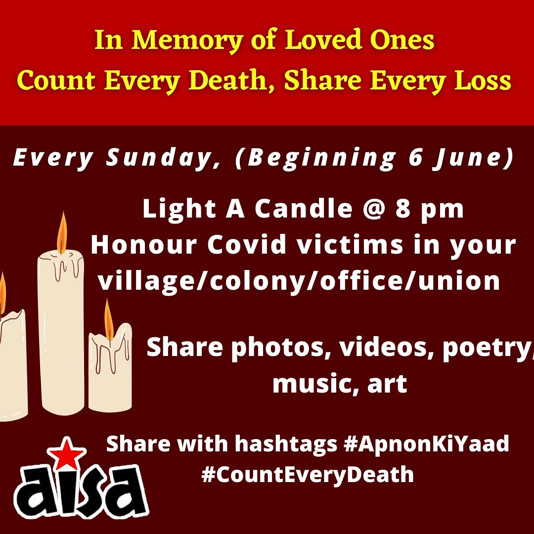 Today, we want to take a moment to remember those we lost to this deadly pandemic. Join us at 4:30 PM on Facebook Live to hold hands and remember together. 

#ApnonkiYaad #CountEveryDeath