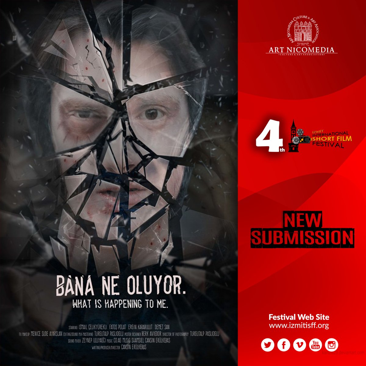 ArtNicomedia's tweet photo. Film applications continue to The 4th Izmit International Film Festival! 🎬

Submit your film via FilmFreeway 
https://t.co/gZcE3Nsfbw

#izmit #iisff #international #shortfilm #cortometraje #shortfilmfestival #festival #kısafilm #film #director #producer #filmmaker #movie #event https://t.co/FOEc1GGuCS