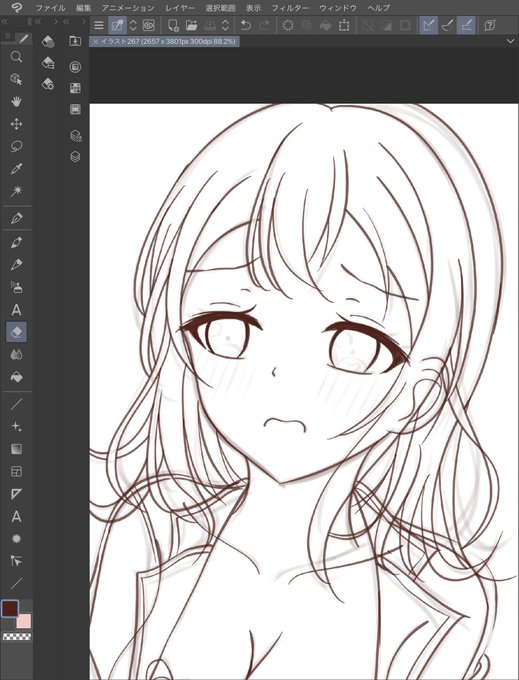 お絵描きのモチベが上がらない時は戸山香澄を脱がせるといいって偉い人が言ってた 