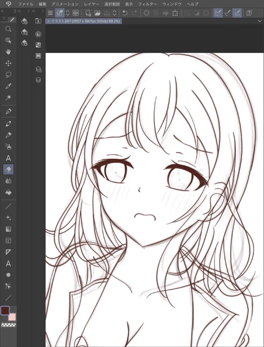 お絵描きのモチベが上がらない時は戸山香澄を脱がせるといいって偉い人が言ってた 