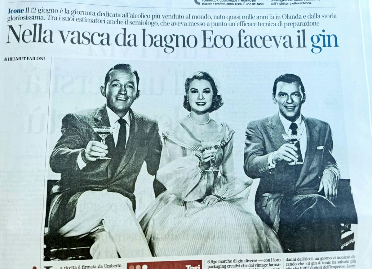 dr_ceriani's tweet photo. Food Hero🎩 Il Gin? Umberto Eco lo produceva nella vasca da bagno❗
#UmbertoEco #semiotica #dams #granceriani @ArgaLombardiaLi @fabiobenati https://t.co/yXxR4y4bwt