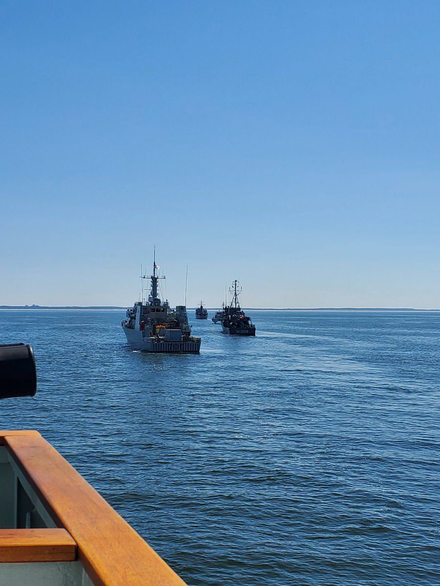 #HMCSSummerside departed Klaipeda today with #HMCSKingston and other #BALTOPS50 ships.
Here's a sneak peek of our upcoming formation photos!
@HMCSKingstonCO