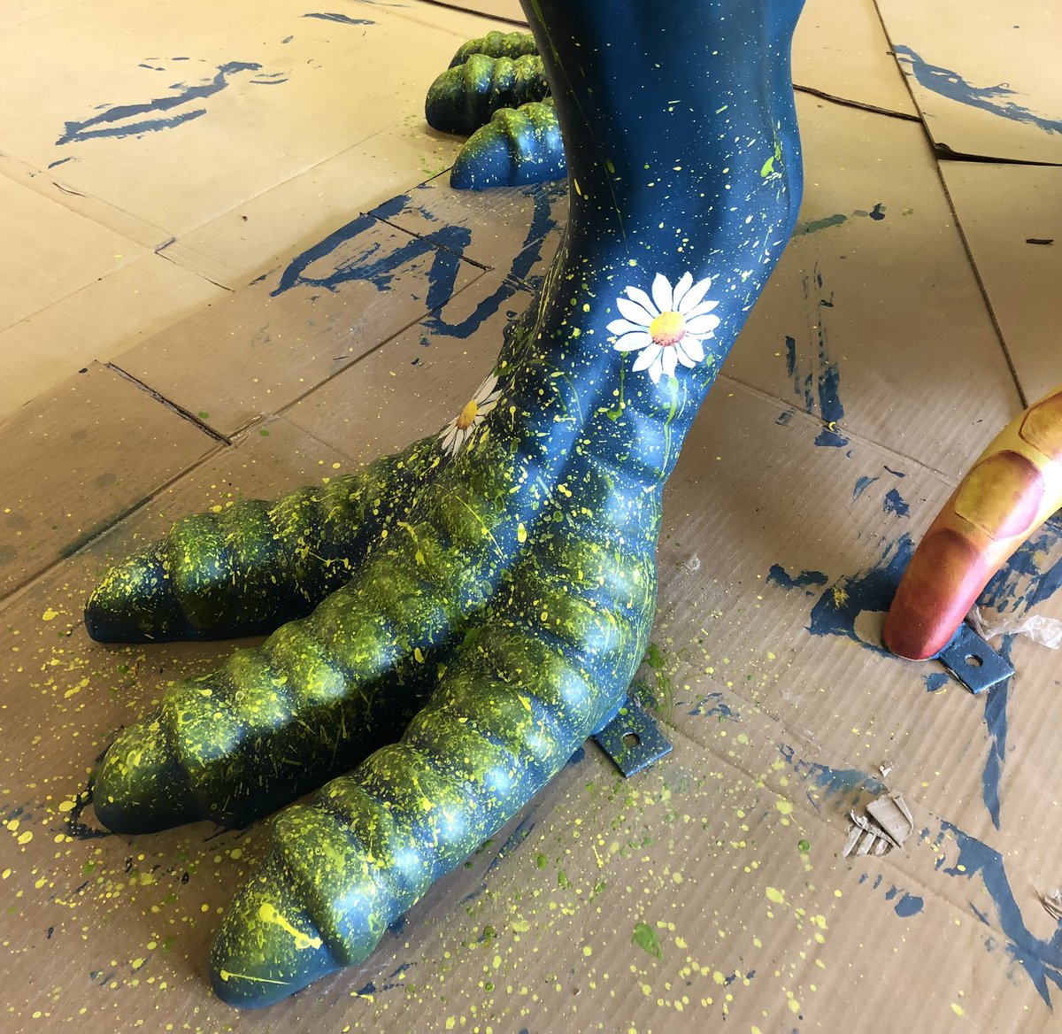 Excited to be part of @GoGoDiscover21 this year. Norwich T-Rex sculpture trail goes live on July 12th - not long to go now! Here’s a sneak peak of some dino toes - what could it bee?! break-charity.org/gogodiscover/