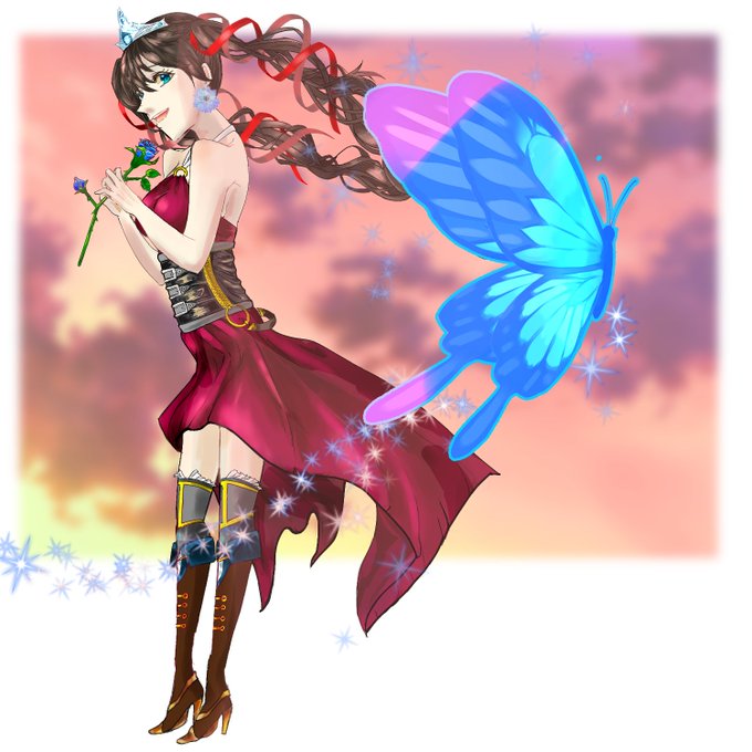 蒼い蝶のtwitterイラスト検索結果