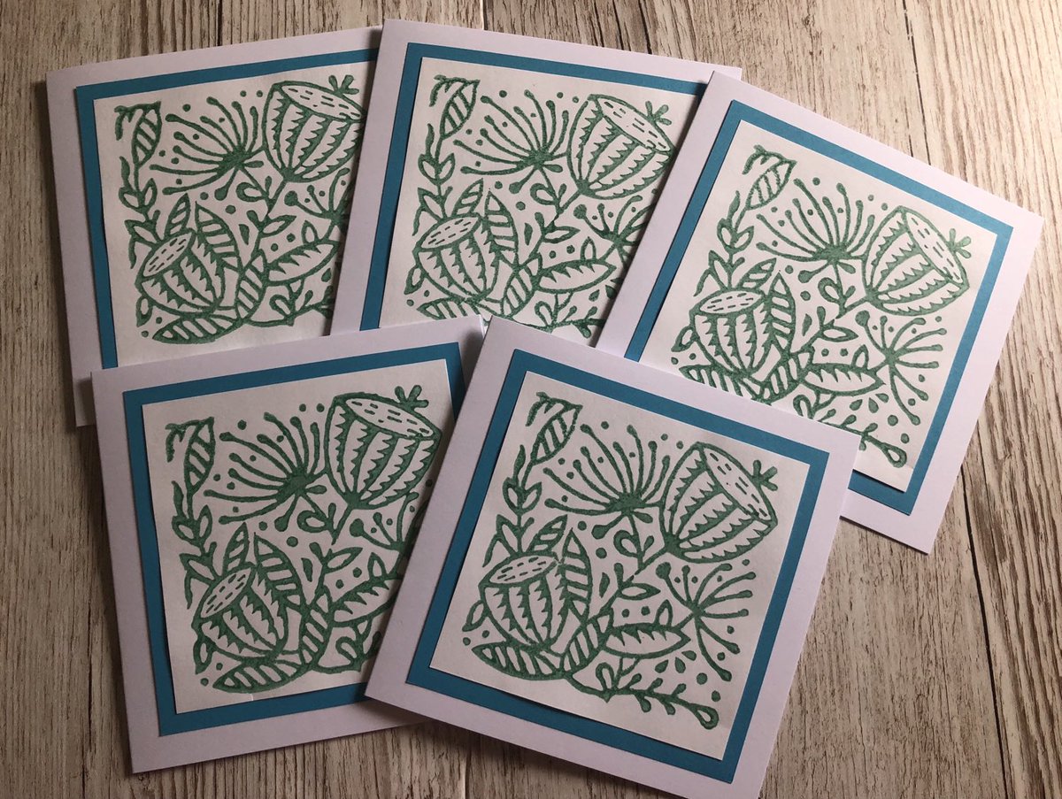 Excited to share this item from my #etsy shop: Pack of 5 Handmade seed head cow parsley dandelion hedgerow wild flowers blue white teal blank note cards #ukgifthour #ukgiftam etsy.me/3x1iiVv