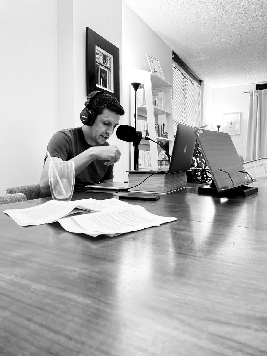 drnicu's tweet photo. When @SarahAC_ catches me recording a @nicupodcast at 6AM and 📸captures the #gram https://t.co/OWdIr2Ig2w