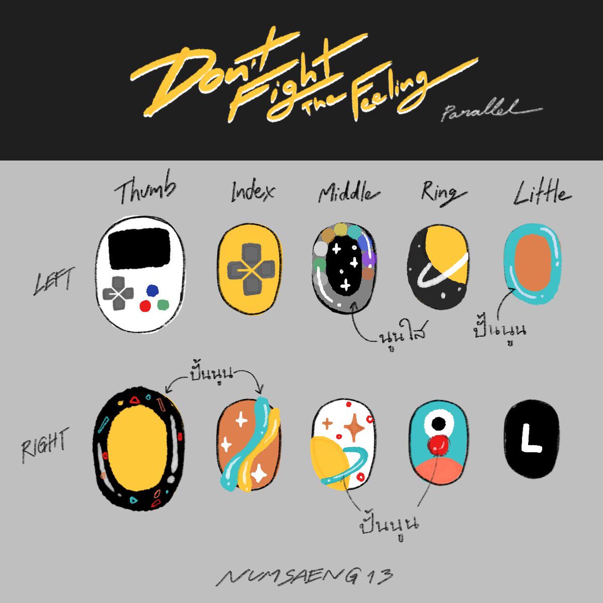 numsaeng13's tweet photo. #เอ็กโซคัมแบคพรุ่งนี้ แล้วเลยนั่งวาดลายเล็บเล่น ๆ ใครเอาไปลองก็ถ่ายมาอวดกันได้คับ https://t.co/PRMcNOEKtZ