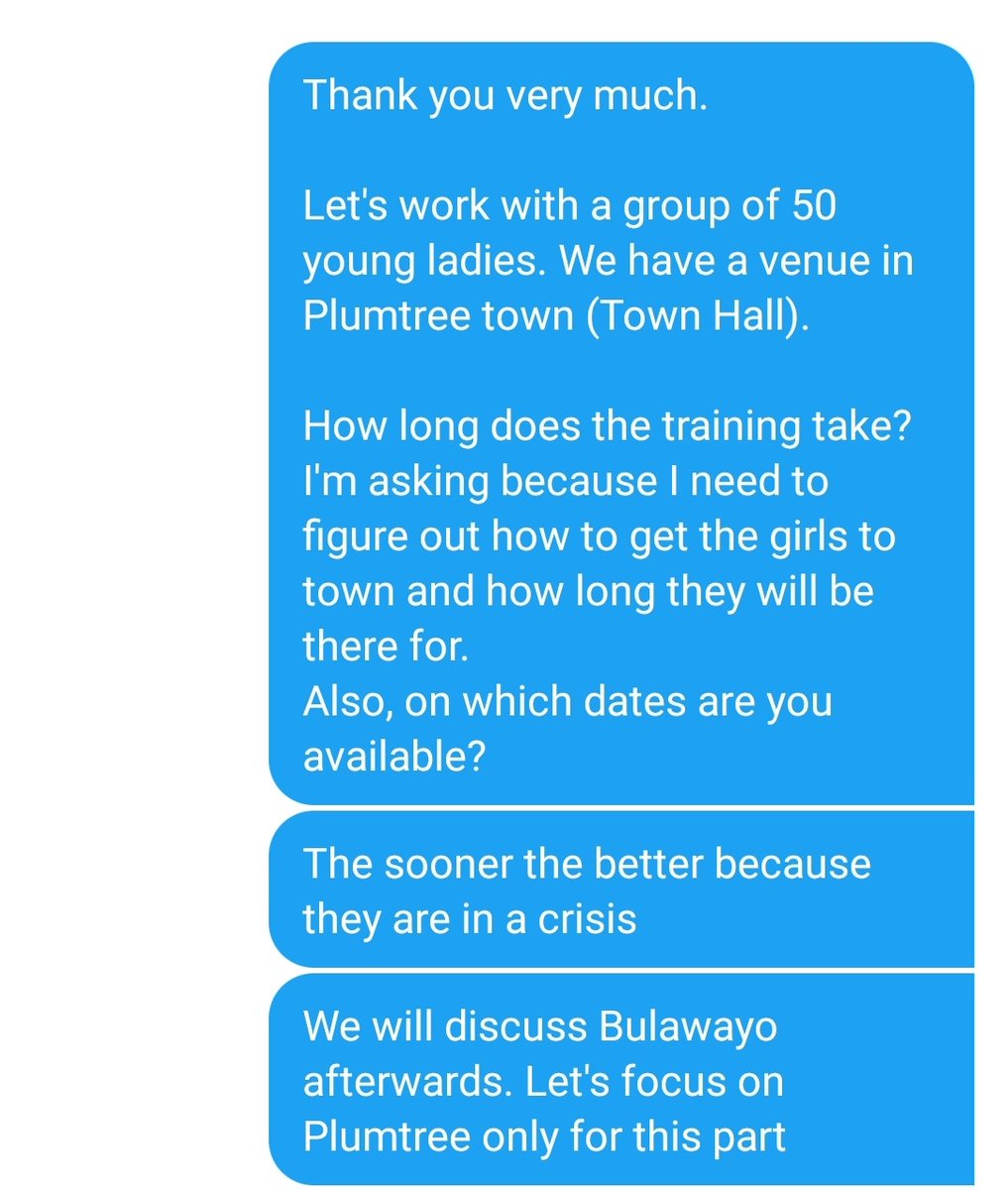 Instead of purchasing pads for our girls, we have partnered with <a href="/PadUp6/">Pad_Up</a> to teach the girls how to make their own pads💃

Plumtree is only the first stop. I'm hoping the project will roll out to as many communities in Zimbabwe as possible 🛐

Any contribution will go a long way.