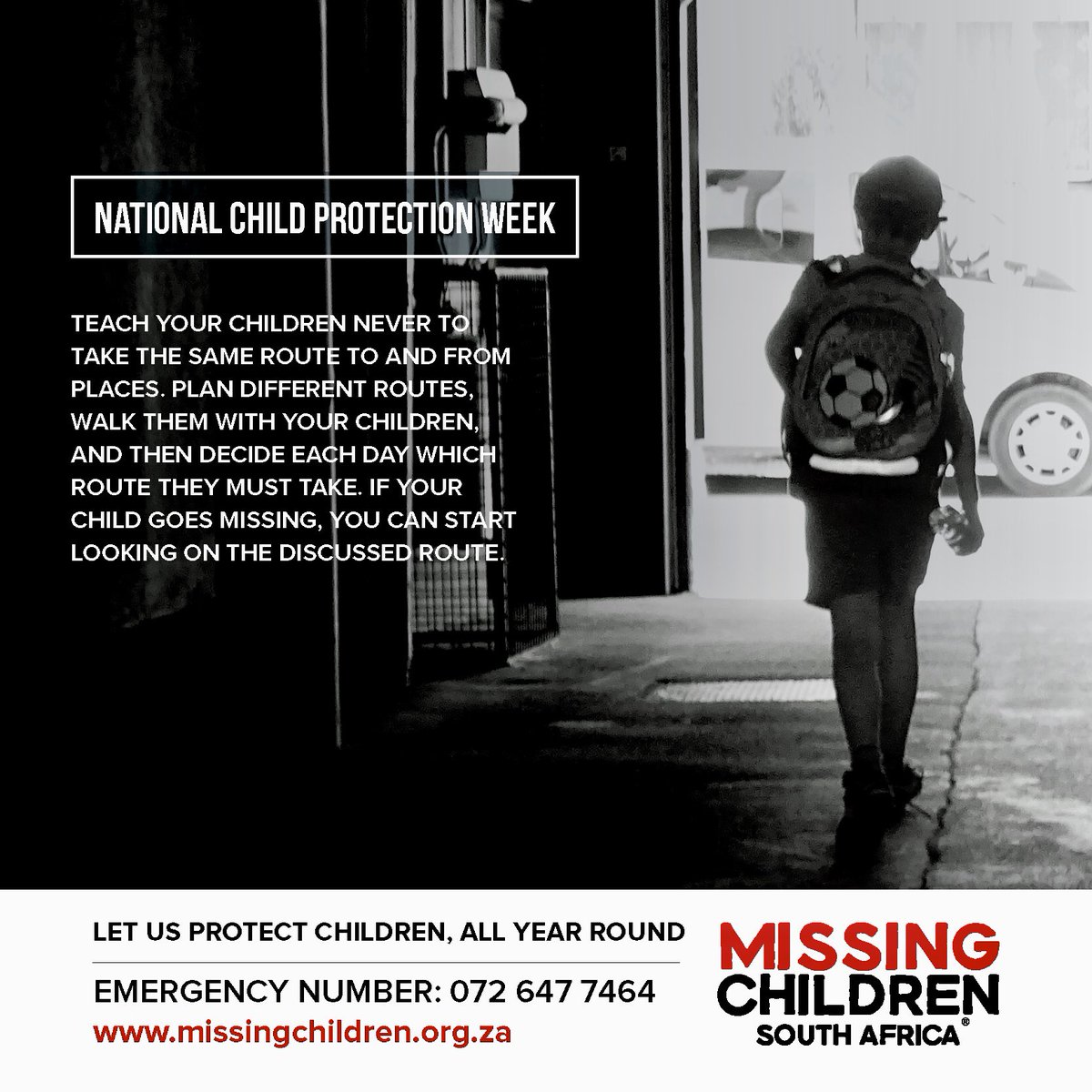 072MISSING's tweet image. #ChildProtectionWeek

Every child has the right NOT to a be used directly in armed conflict, and to be protected in times of armed conflict.

#MCSASafetyTips

Report child abuse, neglect and exploitation.
#DoNotRemainSilent

Let us all Protect Children, All Year Round!