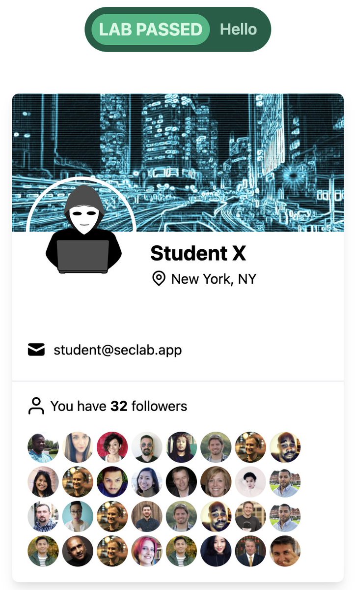This was definitely the most fun XSS lab to create on  hackingacademy.io so far. Anyone recognize the reference? (:
#cybersecurity #bugbounty #bugbountytips