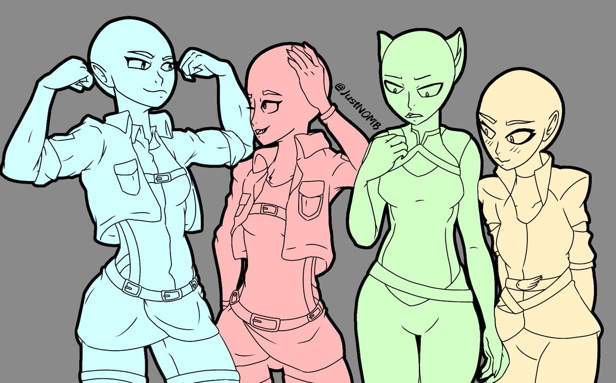 JustNOMB's tweet photo. I thought of making some OC bases and here they are. You are welcome to use them for your characters!

#owncharacter #art #animebase #fanart https://t.co/0mdqUKapxg