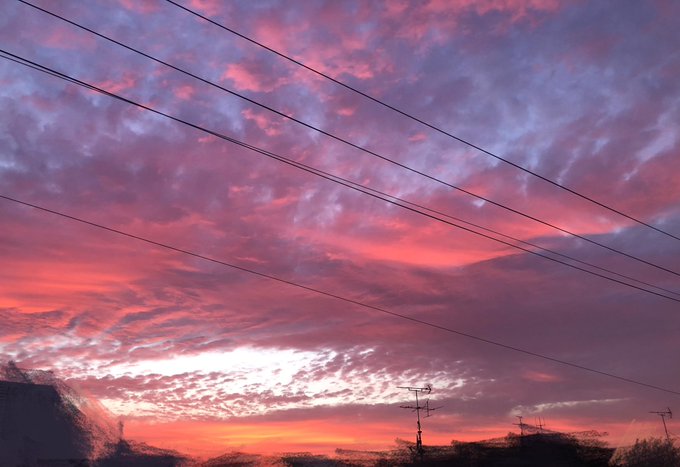 夕焼 高画質 のtwitterイラスト検索結果 古い順