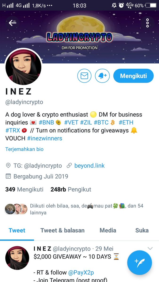 ty_julia24's tweet photo. @ladyincrypto @PayX2p Done
TG : Julia https://t.co/pHX7kvohZM