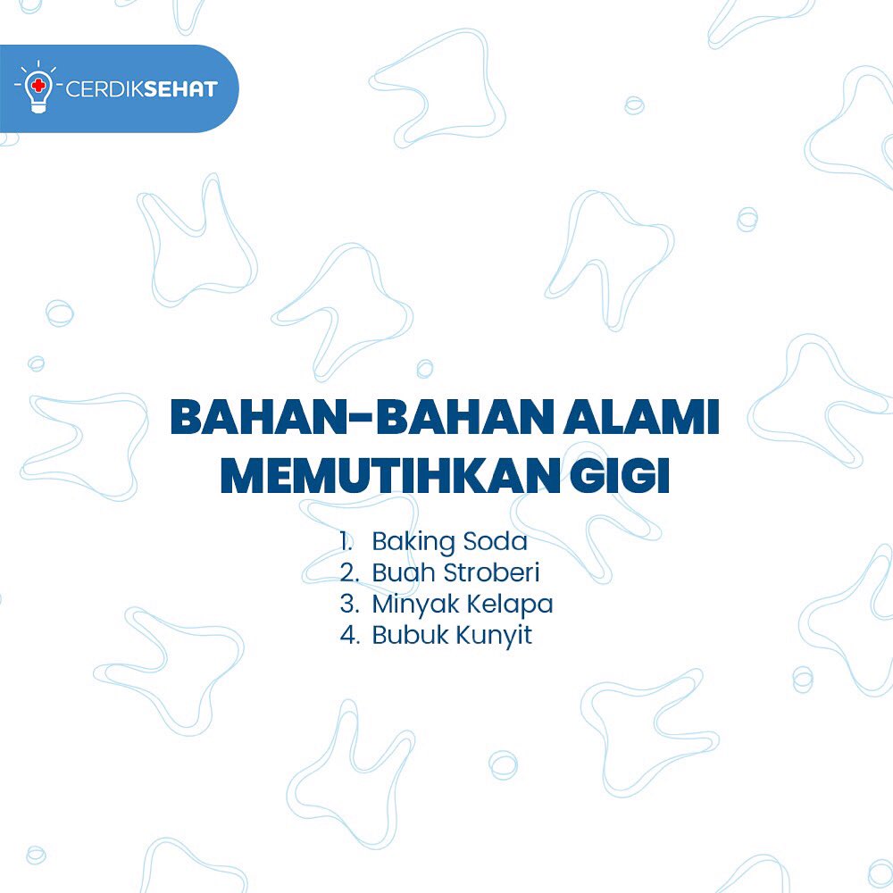 cerdiksehat's tweet photo. Gigi putih, bersih, dan sehat tentunya menjadi idaman semua orang. Hal ini dikarenakan gigi menjadi salah satu hal yang mempengaruhi penampilan. Itulah sebabnya banyak orang yang mencari cara memutihkan gigi. 
#GenSehat #GenerasiCerdik #CerdikSehat #Sehat #TubuhSehat #TipsSehat https://t.co/uiqpZGT6p3