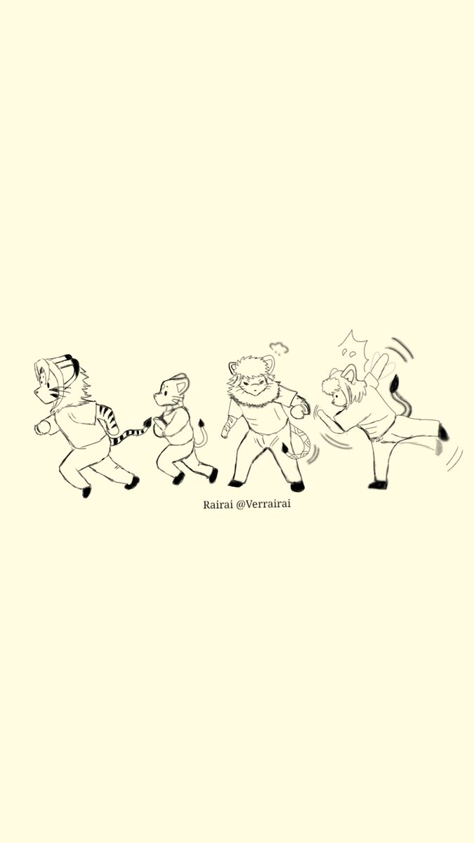 テンチャ 天雷店 イライ スマホ壁紙 セロたち四人組 Furry Furryart Kemono 獣人 獸人 ケモノ オリキャラ スマホ壁紙 デジタル絵 Digitalart Originalcharacter
