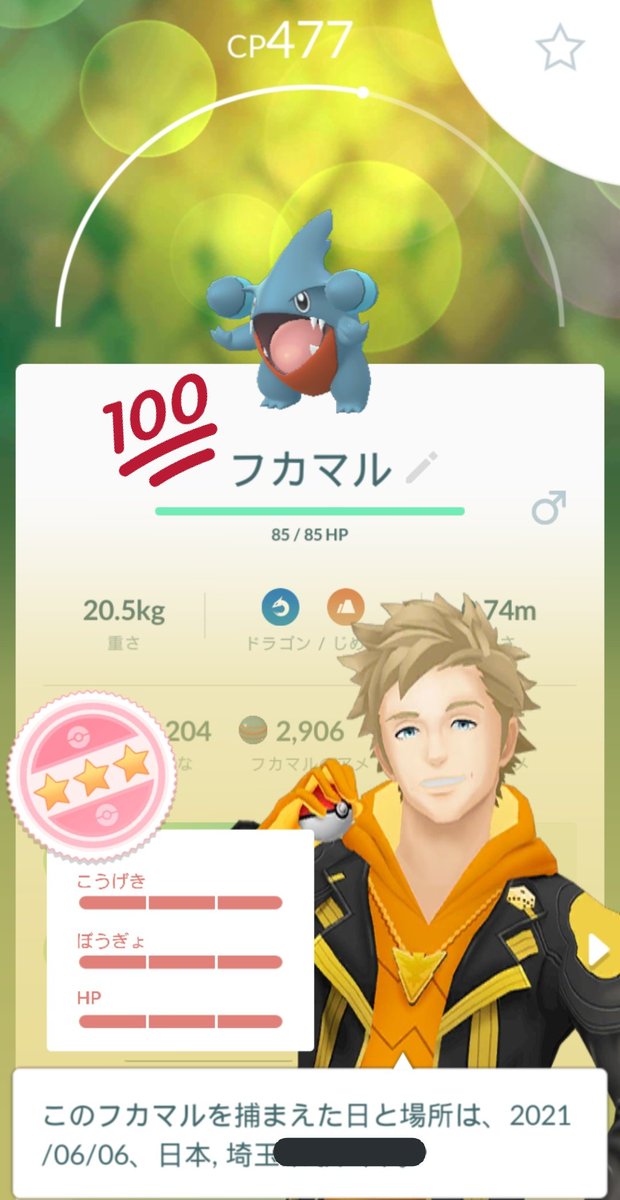 まりる ポケモンgo V Twitter フカマルコミュニティデイお疲れ様でした フィールドリサーチから が やっとガブリアスまで進化できた 色違いも匹 久しぶりに夫とふたりでコミュデイ参加したけど一時間で飽きてたから後半はひとりでポチポチ 笑 もう少し