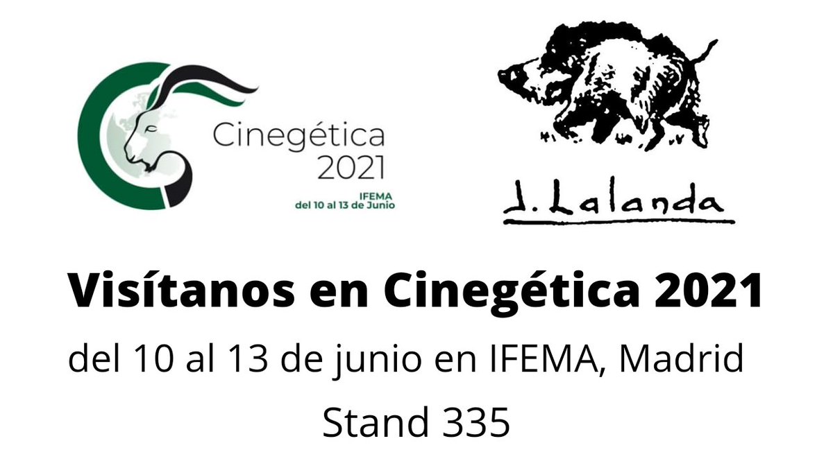 ¡Hola de nuevo! Después de un año y medio bastante complicado, estamos deseando volver a encontrarnos. Estamos encantados de anunciar que podremos vernos en la próxima <a href="/expocinegetica/">Expo Cinegética</a> en IFEMA Madrid del 10 al 13 de junio. ¡Os esperamos! #josechulalanda #jlalanda #cinegetica2021