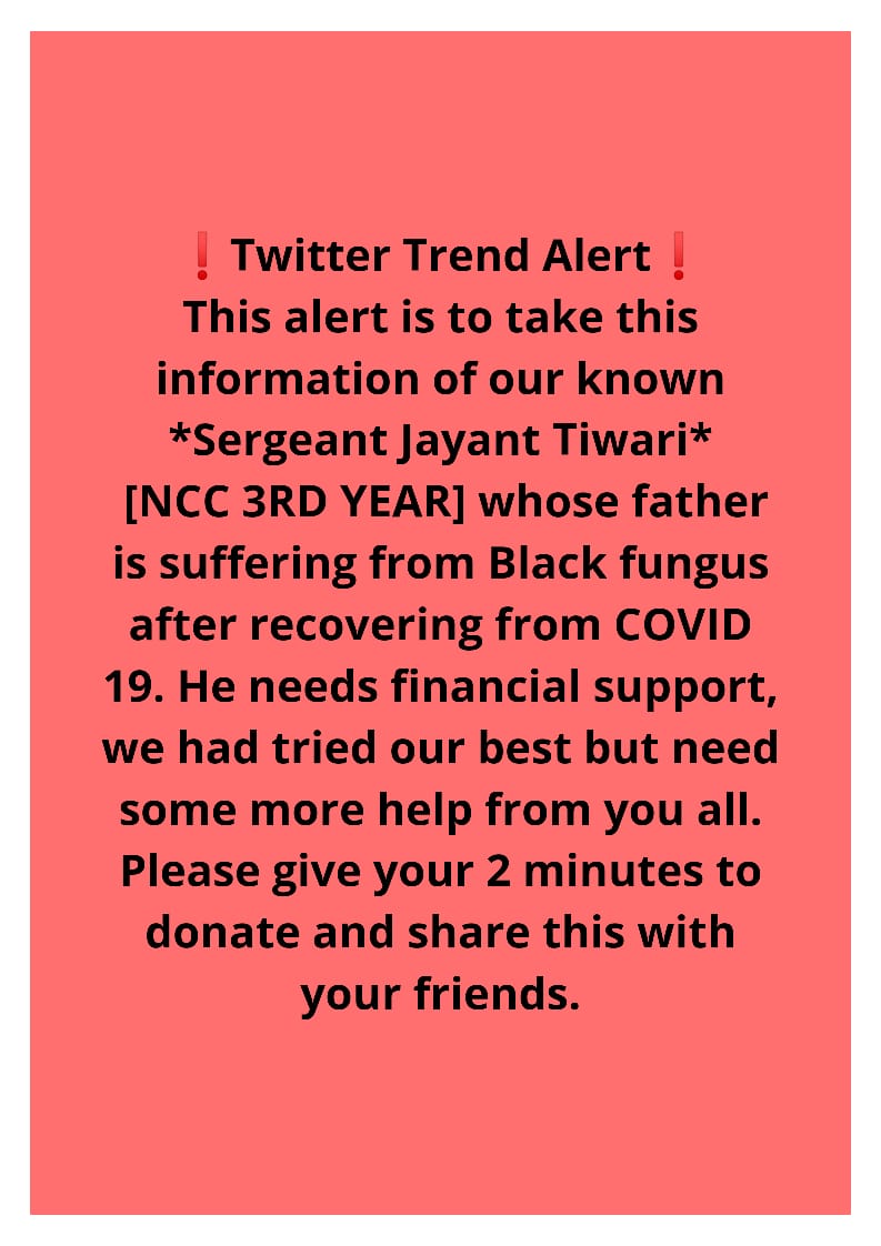 SusHanT51743997's tweet photo. #vedprakashtiwari
#jayanttiwari
#needhelpsonusir
#sonusir
#NCC
#SLIET
#gautamgambhir
#rajeevpratapruddy
#NitishKumar 

@SonuSood @NitishKumar @PMOIndia @narendramodi @akshaykumar @myogiadityanath @imVkohli https://t.co/Tmc76jFK84
