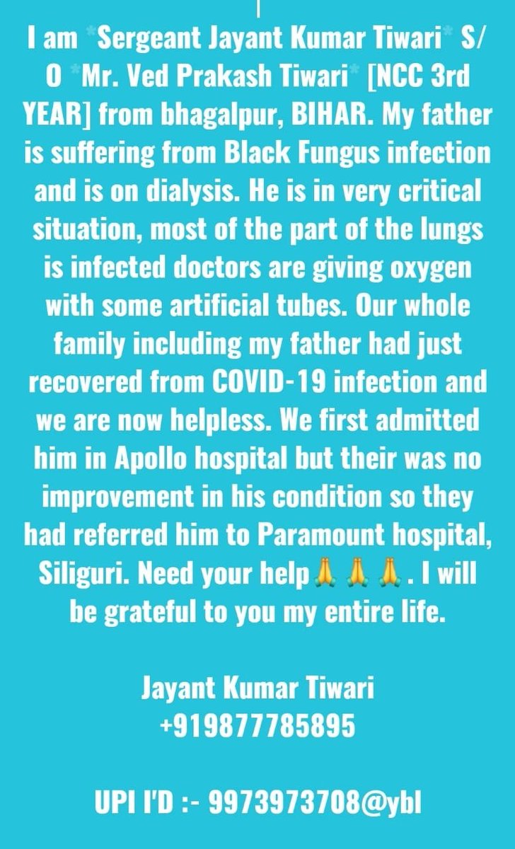SAnkit001's tweet photo. #vedprakashtiwari
#jayanttiwari
#needhelpsonusir
#sonusir
#NCC
#SLIET 
@SonuSood 
@khalsaaid_india https://t.co/a9hlfMid3D