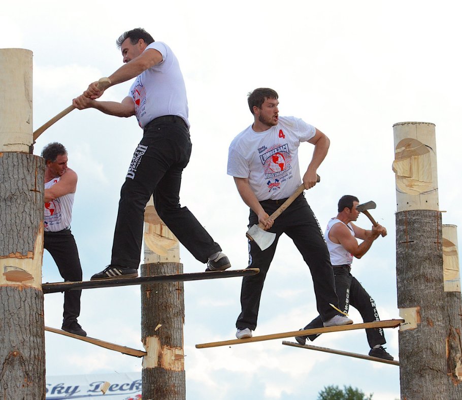Men's Springboard Chop from 2015!  We're getting excited for July 29, 30 &amp; 31!