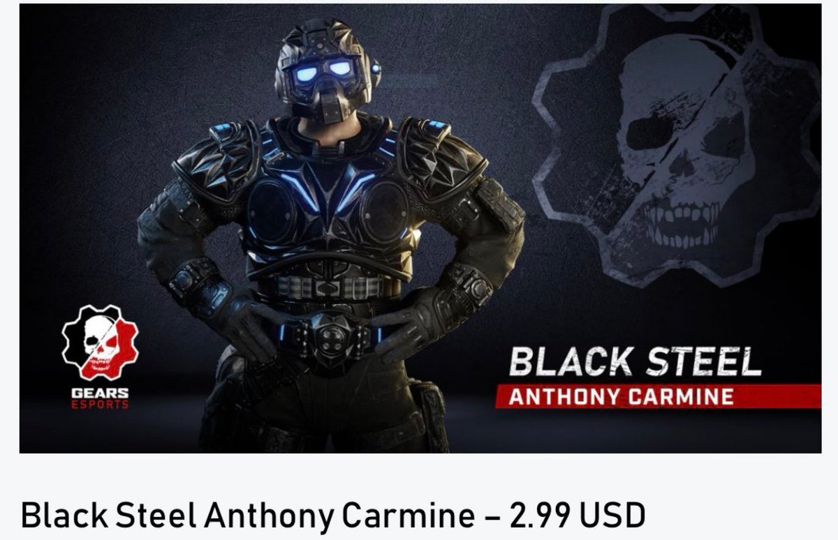 💥🖤Gears 5 GIVEAWAY 🖤💥
  - Black Steel Anthony Carmine -

to enter:
1) like/rt
2) follow-  
<a href="/Alitak_gg/">Alitak GG⚡️</a>
<a href="/oSH1N3o/">Sonia Walker</a>
<a href="/Ursus7Maritimus/">Ursus Maritimus</a>
@K4NDY_DR4G0N
 3) comment "DONE" when you've done all the above 

Winner Chosen Tuesday June 8th.
*MUST have paypal or cashapp.*