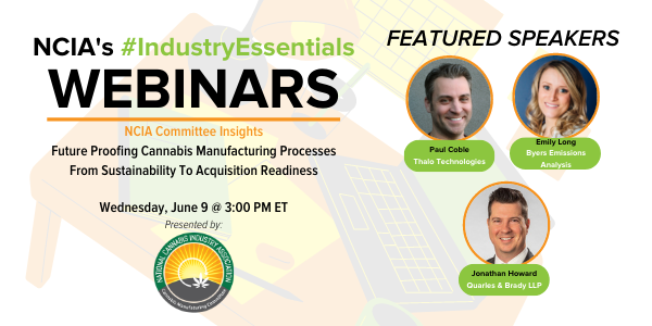 NCIAorg's tweet photo. Members of NCIA’s Cannabis Manufacturing Committee have convened a panel of cannabis business experts to explore the current and future landscape surrounding sustainability and manufacturing. 

https://t.co/Q5W2ZmTtEA https://t.co/PRCMjZGLHq