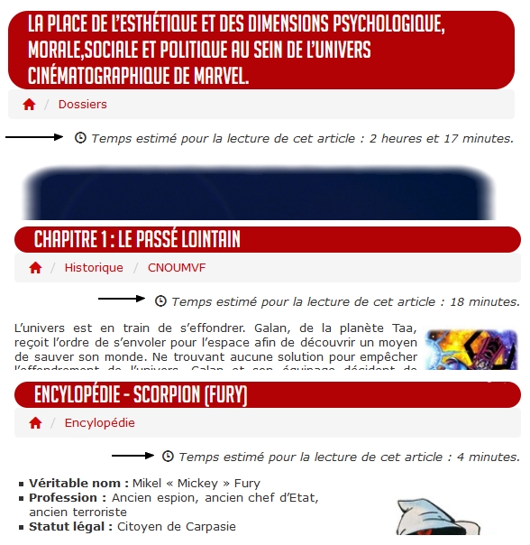 MarvelWorldcom's tweet photo. Nous avons mis en place un système bien connu vous permettant de mieux appréhender le temps nécessaire pour la lecture de l'article. Vous pourrez alors le lire immédiatement ou en planifier sa lecture pour plus tard si l'article est trop long. Qu'en pensez vous ? https://t.co/KoMj7pnhqQ