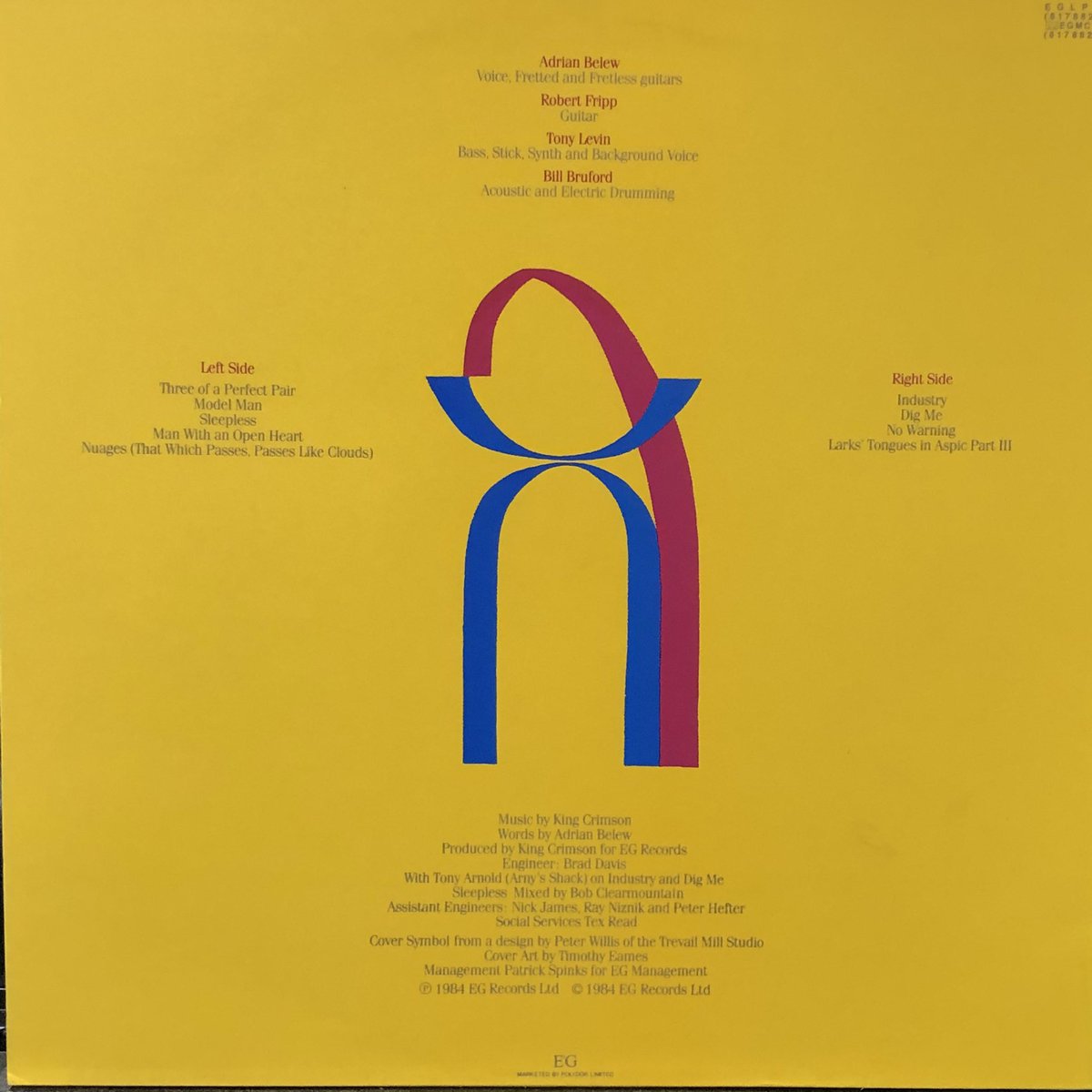 urbantango82's tweet photo. King Crimson/Three Of A Perfect Pair
A▽2 420 H 111
B//1▽420 H 113
本日はTony Levinのバースデー。
このアルバムでお祝い。
Happy Birthday Tony.
彼の出演したラ���ブを観た回数を調べてみた。
KC 81 84 95 2015 2018
ABWH 90
PG 88 94
Stick Men 2015
こんなに観てる!
#Tony_Levin https://t.co/ZduoaZ6sYk