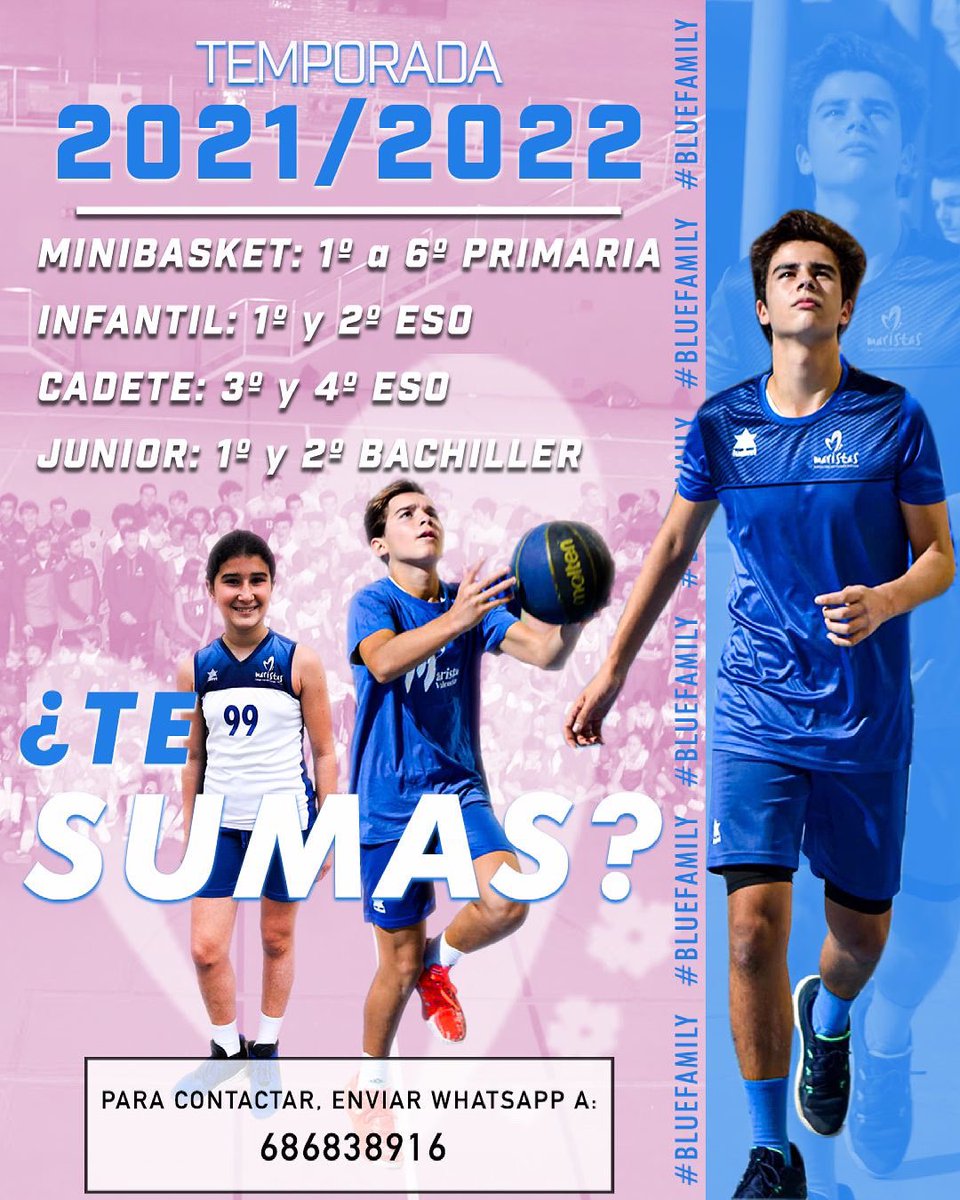 ¿QUÉ ME DICES? ¿TE SUMAS?
Llega Junio con su fases finales y las despedidas de los entrenadores
Pero también llega el momento de conocer gente nueva, y de hacer más grande la #BlueFamily.
Así que, desde esta semana, todo aquel que quiera sumarse podrá empezar los entrenamientos.