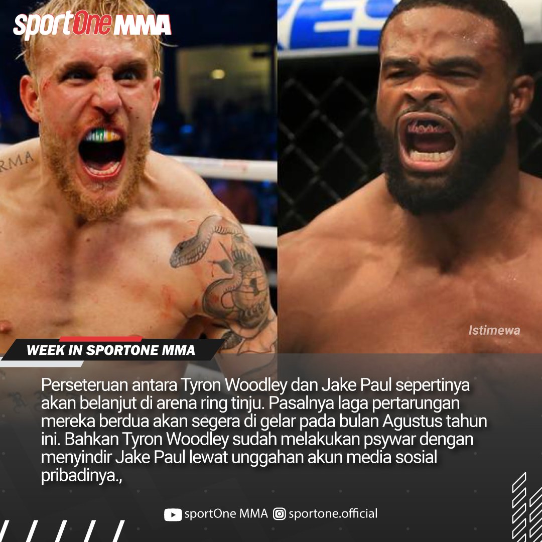 tvOneNews's tweet photo. Berikut berita - berita yang terjadi di dunia MMA & dunia boxing, dimana ada pertarungan fenomenal antara Floyd Mayweather melawan Logan Paul, hingga bocornya lawan berikut dari Kamaru Usman.
Selengkapnya saksikan di https://t.co/OwYKMOjHDW
.
#sportOneMMA #weekinsportone #UFC https://t.co/ZNlcoqRJla