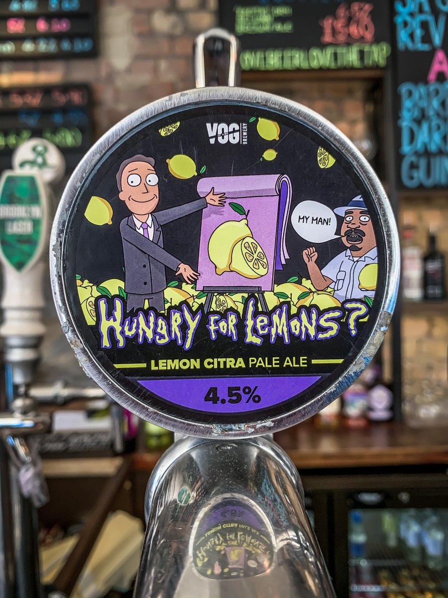 Are you hungry for it? 'It' being lemons? Then boy, do we have an aptly named beer for you! <a href="/vogbrewery/">VOG Brewery</a> 's Hungry for Lemons, a juicy and fruity Lemon Citra pale ale, pouring from our taps now! #lovebeerlovethetap #craftbeer