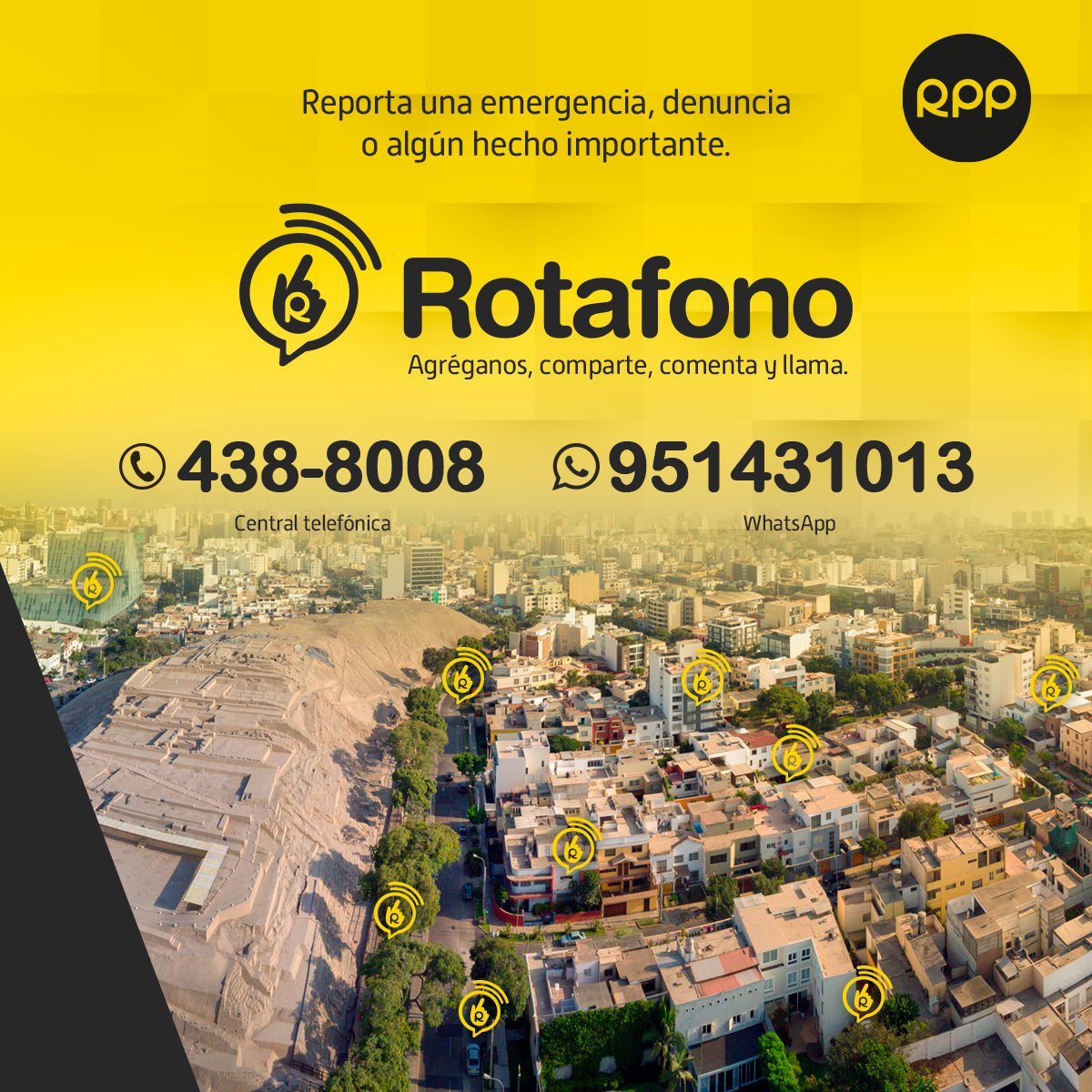 🔴 Elecciones 2021: ¿Problemas en tu mesa de votación? Informa lo que ocurre en tu localidad. ☝🏽 
▶️ Envía tus videos y fotos al WhatsApp del #Rotafono de RPP
🚨 ¡Tu línea de ayuda más efectiva! 💪🏽😉
📲 wa.me/+51951431013