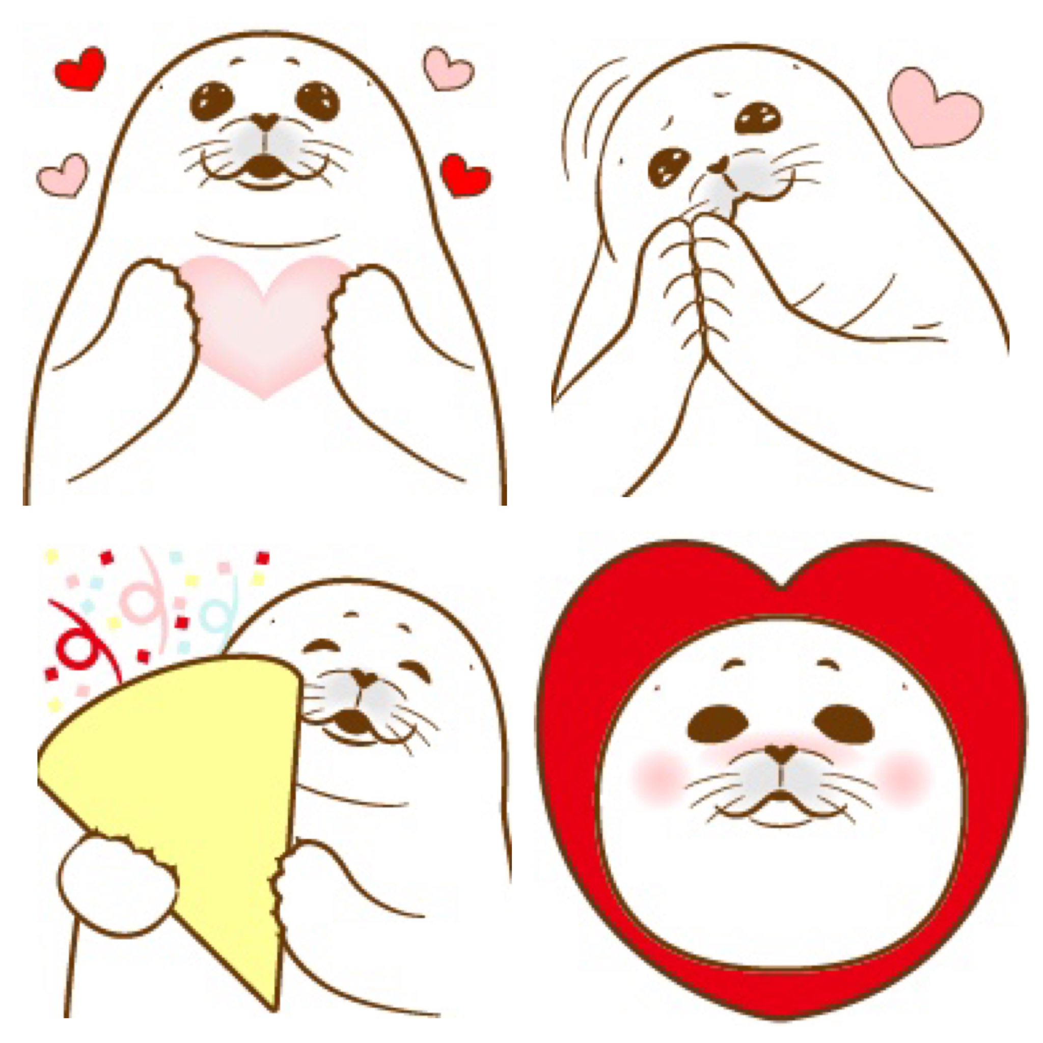 ガッチリカ Line絵文字完成しました 名前は がちまるあざらし絵文字 English Name Gacchimaru Sealemoji よろしくお願いします T Co Utyhqzepac アザラシ Seal Line絵文字 Lineemoji T Co Rrybvrr1fb Twitter