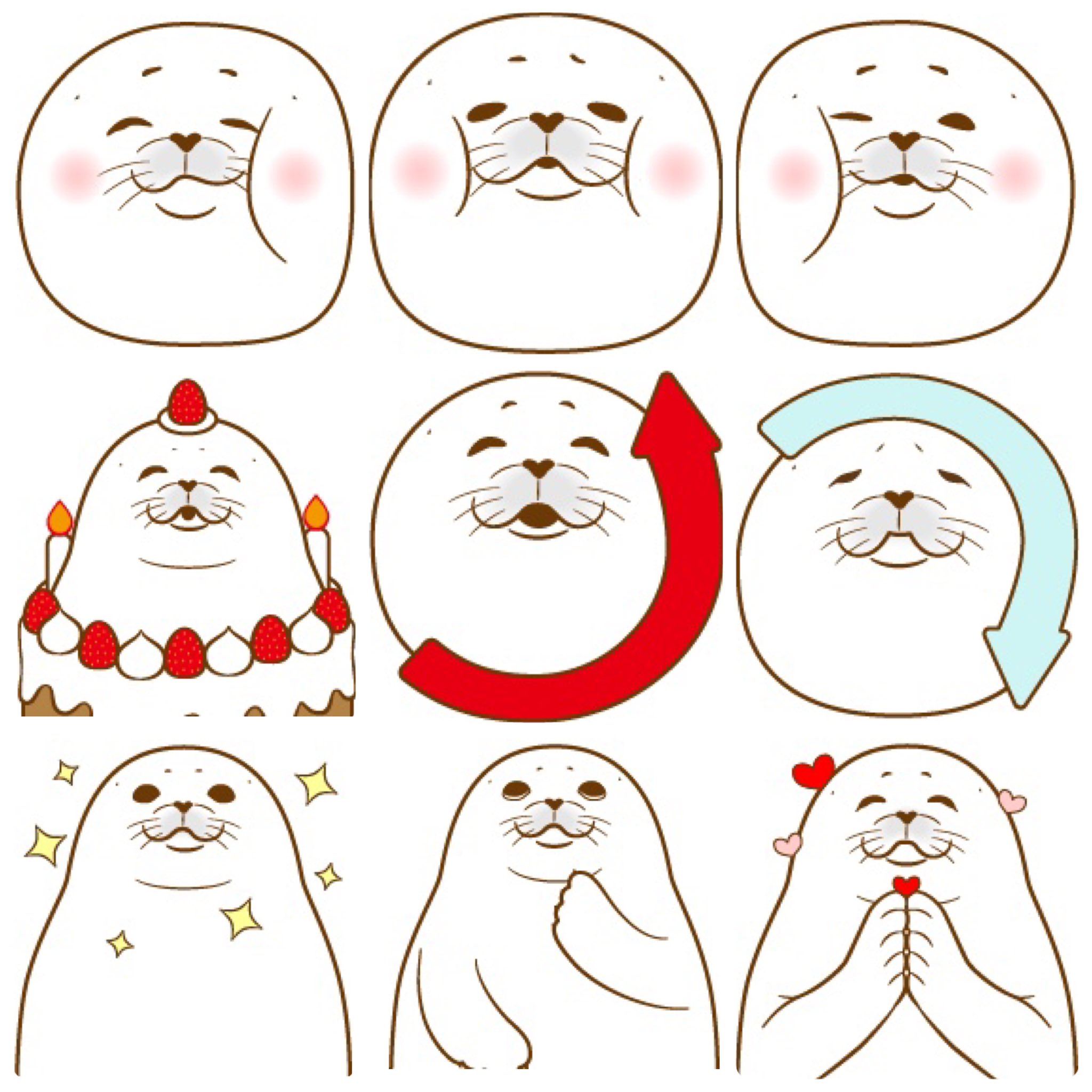 ガッチリカ Line絵文字完成しました 名前は がちまるあざらし絵文字 English Name Gacchimaru Sealemoji よろしくお願いします T Co Utyhqzepac アザラシ Seal Line絵文字 Lineemoji T Co Rrybvrr1fb Twitter