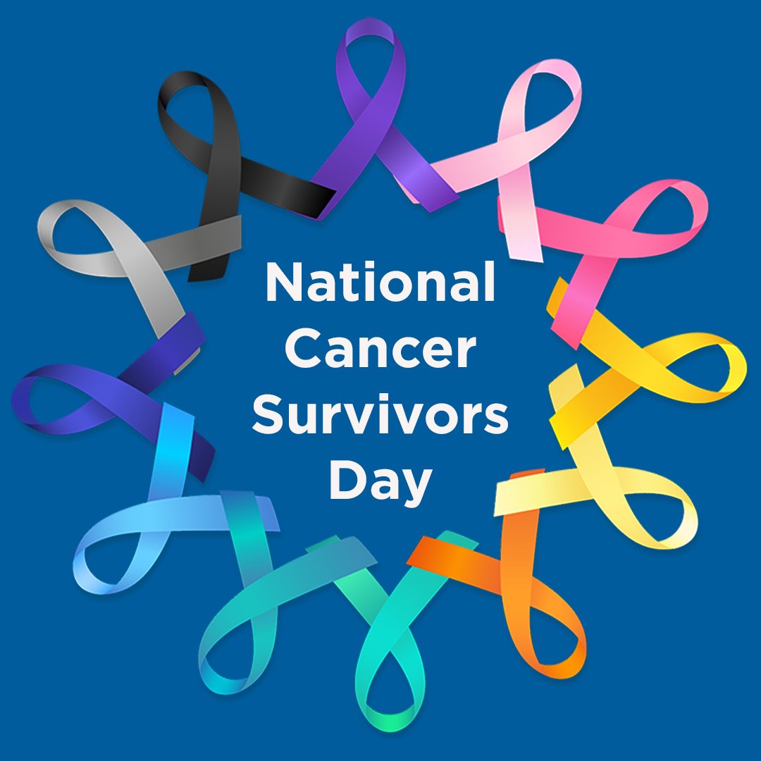 MSKCancerCenter's tweet photo. Today is National #CancerSurvivorsDay - a day to celebrate and honor survivors' strength, courage, and resilience.

Using only emojis, comment below with how you'd describe survivorship! 💪🎗

#NCSD2021 #ASCO21 https://t.co/ITyfsnNlCV