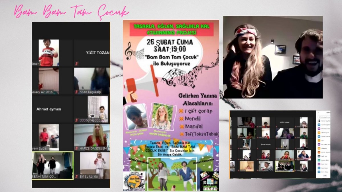 Betül Kuplay/Vilayetler Hizmet Birliği Anaokulu/İZMİR
Bam Bam Tam Çocukla eğlenceli etkinlikler yaptık
