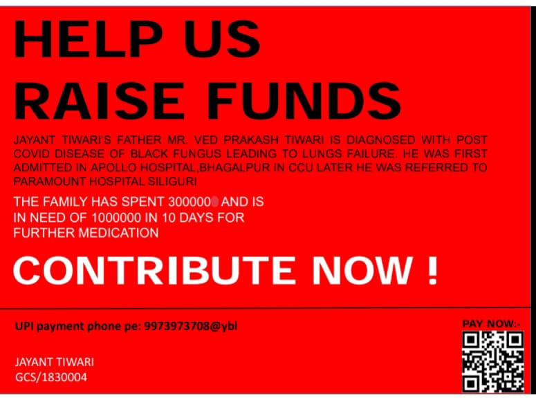 ChoureyNishant's tweet photo. @vedantthaker7  please help
@AmitShah @AmitThakerBJP 
#vedprakashtiwari
#jayanttiwari
#needhelpsonusir
#sonusir
#NCC
#SLIET
#gautamgambhir
#rajeevpratapruddy
#nitishkumar
#stopmedicalmafia https://t.co/To2G5hvgnO