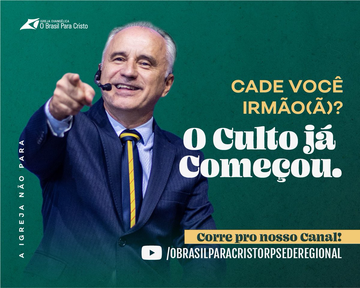 obpcrp's tweet photo. Cade você irmão(ã)?🤔

O Culto já começou!👇
https://t.co/lK4zFhV8f3
.
Nossos Encontros 🙌🔥🙏
🔸 Terças às 19h50
🔸 Quintas EBD às 19h50
🔸 Sábados às 19 horas
🔸 Domingo de manhã às 09h30
🔸 Domingo à noite às 18 horas https://t.co/ljxLwVnuGn