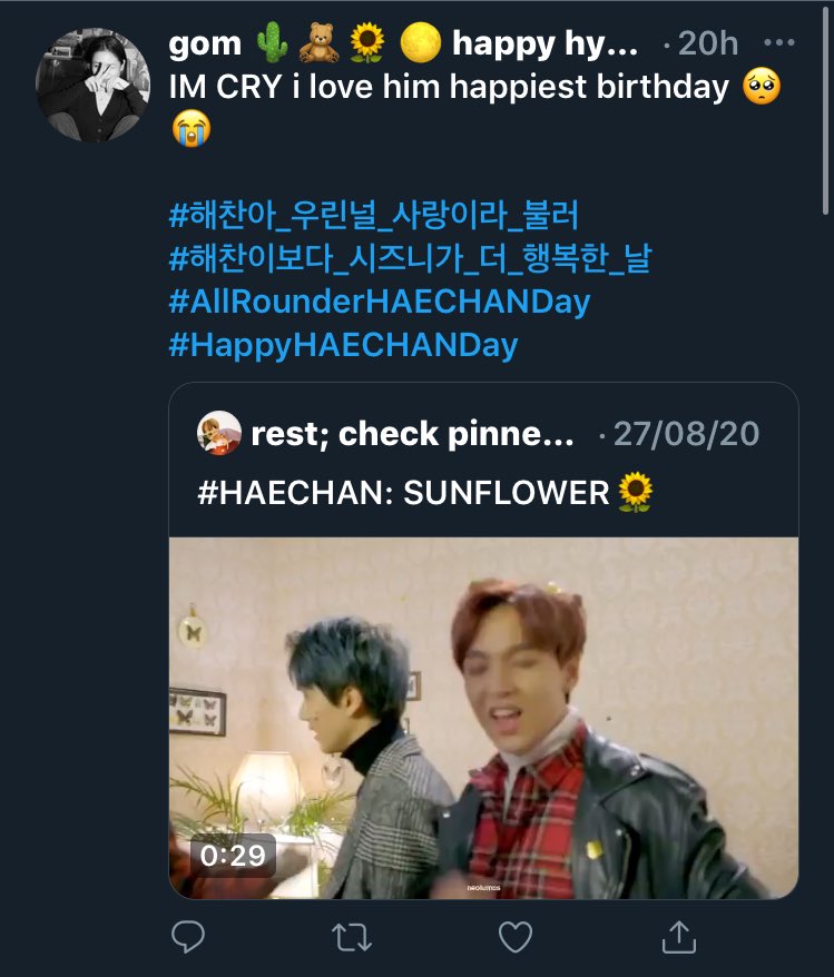shinehyck's tweet photo. no way, someone found my first haechan edit from a year ago 😭 https://t.co/1MVn6jLsJt