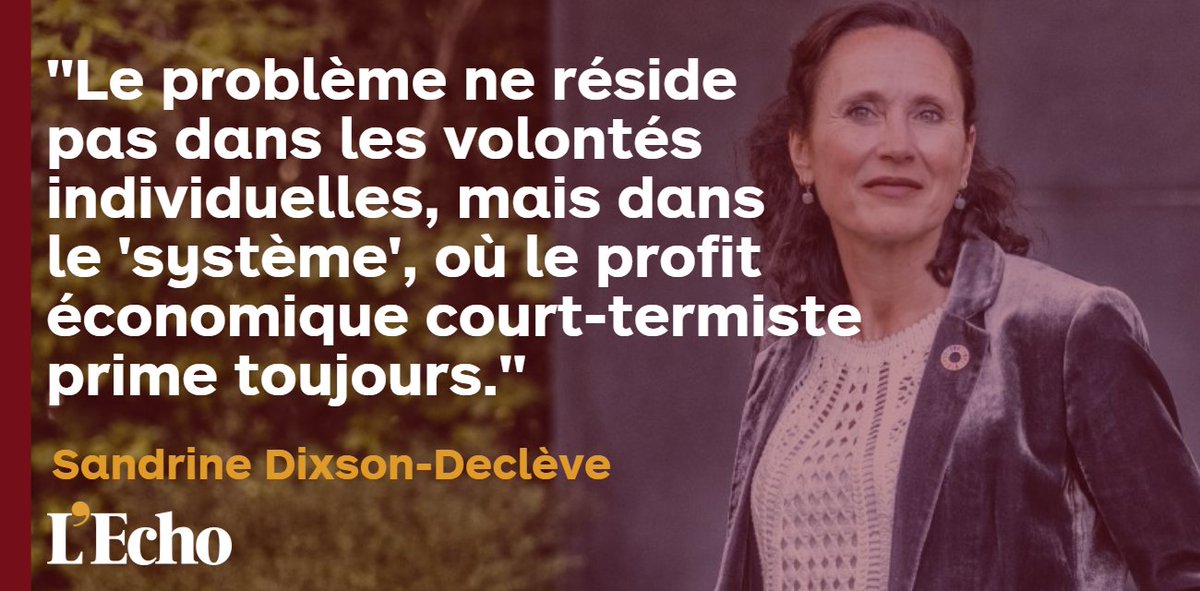 Rencontre avec <a href="/SDDecleve/">Sandrine Dixson</a> l'une des expertes les plus respectées en matière de problématique climatique et environnementale. 

➡️bit.ly/2T3J292 

#Sustainability #Climat #innovation 
<a href="/ClubOfRome/">The Club of Rome</a>
<a href="/EUWeCan/">WECAN Brussels</a>