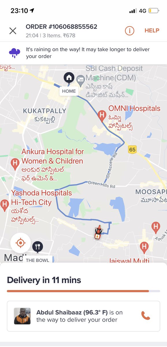 RaghuRamMurthy1's tweet photo. @SwiggyCares @Palash_42 You are very good at letting down the customers @SwiggyCares @swiggy_in https://t.co/BQZjkhtYCO