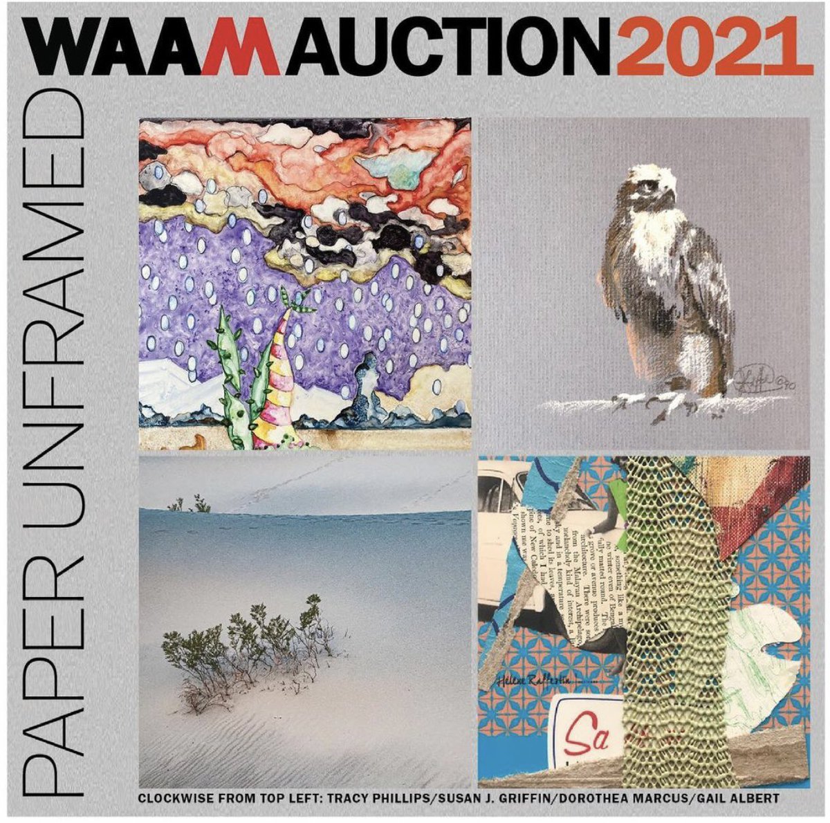 Paper Unframed, WAAM’s benefit auction, is today! Lots start closing out live at 6pm. Bid now on fabulous contemporary art. 
Bid here: liveauctioneers.com/catalog/203038…
#art #fineart #auction #contemporaryart
