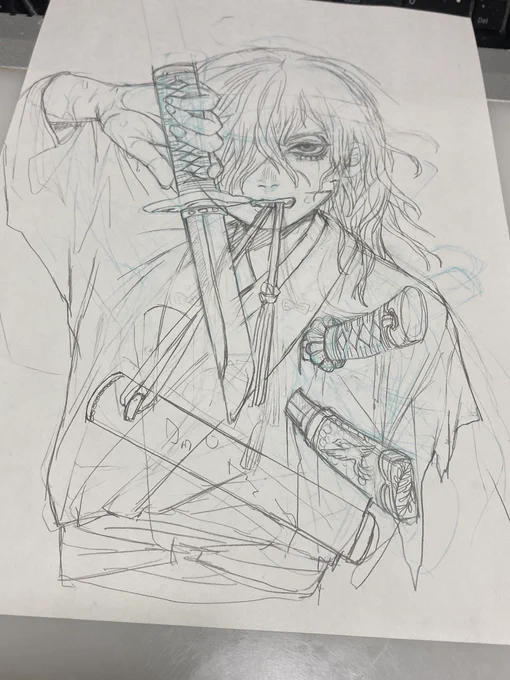 前にボツにしたけどなんかの形で描き直したいラフ
どこやったっけなこれ… 