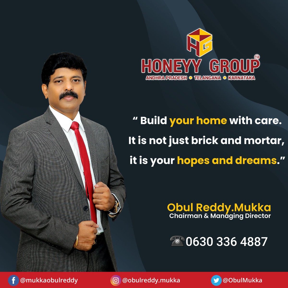 A home is the abode of your hopes and dreams. Don't just build it but build it with care and love.
#Enquirenow 6303364887
#HoneyyGroup #Housing #Investinrealestate #Stability #Realestateinvesting #Realestatetips #Buyertips #Realestatetipsandadvice #Realestatetipsforbuyers