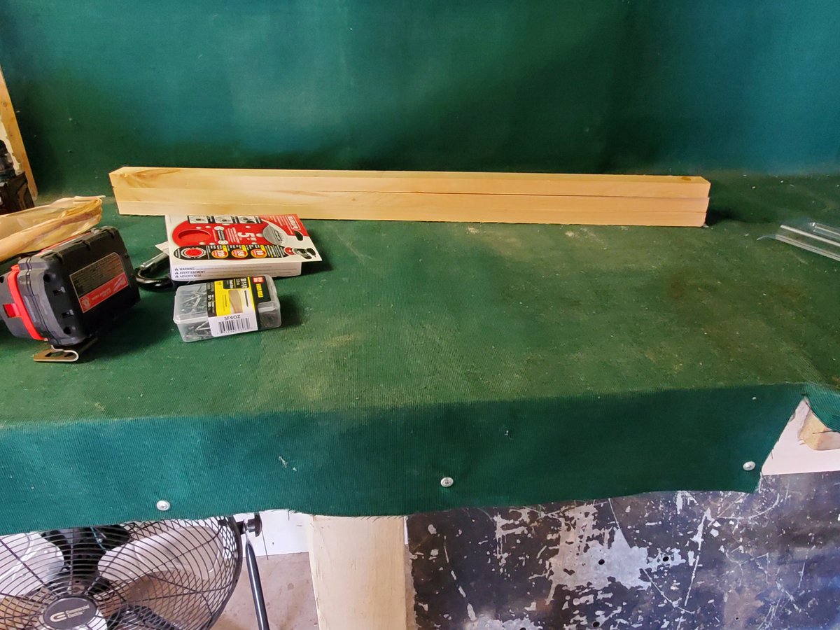 Wolfsythen's tweet photo. Making a new shelf for the paint room https://t.co/dDVZg38jhj