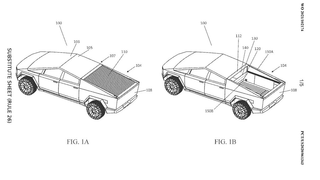 engineers_feed's tweet photo. Cybertruck’s solar powered tonneau cover comes to life in new US patent https://t.co/mMhVoWwxkw